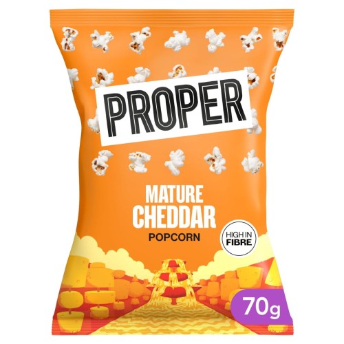 Przejdź do produktu PROPERCORN Mature Cheddar Popcorn 70g