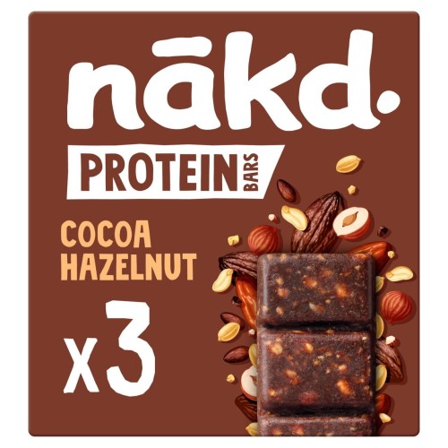 Przejdź do produktu nakd Protein Cocoa Hazelnut Bars Multipack 3 x 45g
