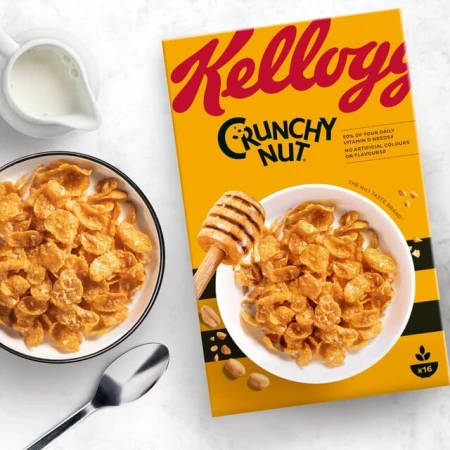 Kellogg's Crunchy Nut Breakfast Cereal 460g 3.jpg