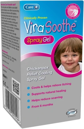 Care ViraSoothe Chickenpox Relief, Cools + Soothes Skin, 6+ Months, Supports Natural Healing, Helps Stop The Itch, Clinically Proven Effective Relief Spray Gel 60g 2.jpg