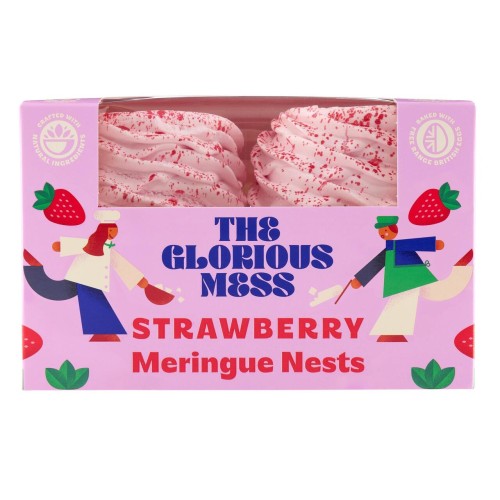 Przejdź do produktu The Glorious Mess Strawberry Meringue Nests 4 x 30g