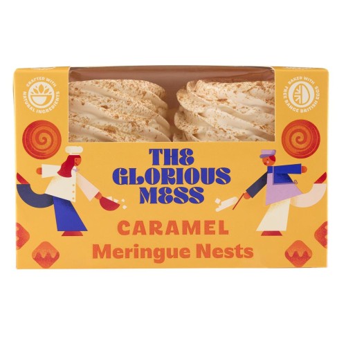 Przejdź do produktu The Glorious Mess Caramel Meringue Nests 4 x 30g