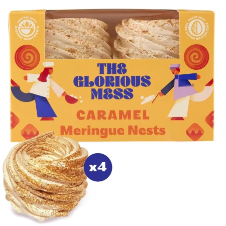 The Glorious Mess Caramel Meringue Nests 4 x 30g 2.jpg