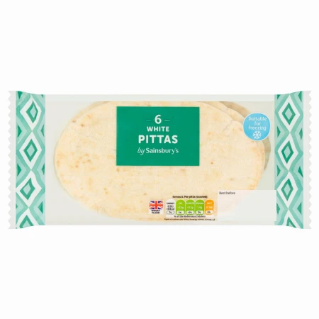 White Pitta Bread - 6 Pittas Pack - RÓŻNI DOSTAWCY - PRZECZYTAJ OPIS.jpg