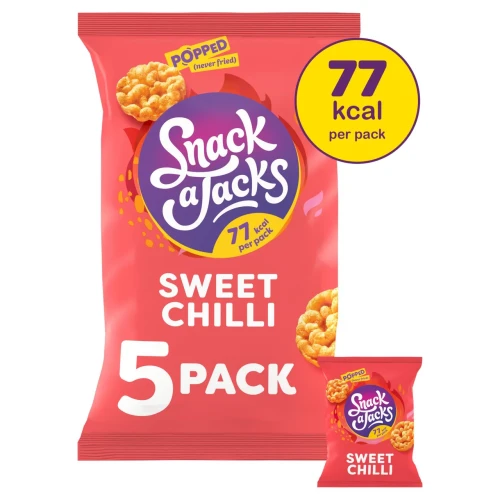 Przejdź do produktu Snack a Jacks Sweet Chilli Multipack Rice Cakes 5 x 19g