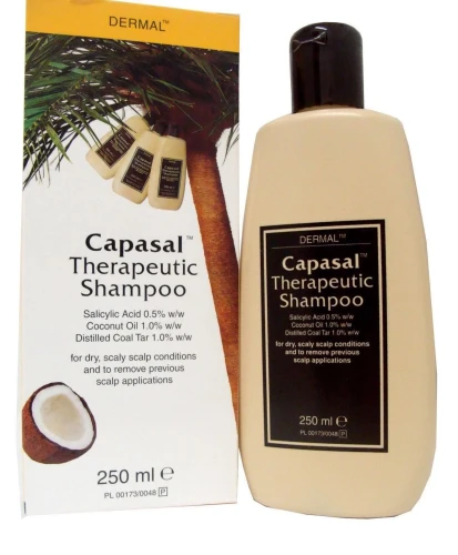 Przejdź do produktu Capasa Therapeutic Triple-action Shampoo for Dry, Scaly Scalp Conditions such as Psoriasis, Cradle Cap, Seborrhoeic Dermatitis Eczema and Dandruff  250ml