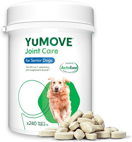 Przejdź do produktu YuMOVE Higher Strength Hip & Joint Supplement with Green Lipped Mussel for Senior Dogs Aged 8+ 240 Tablets