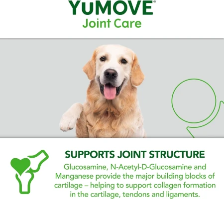 YuMOVE Higher Strength Hip & Joint Supplement with Green Lipped Mussel for Senior Dogs Aged 8+ 240 Tablets 4.jpg