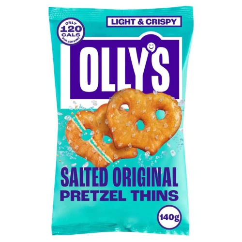Przejdź do produktu Olly's Light & Crispy Pretzel Thins Oven Baked - Original Salted 140g