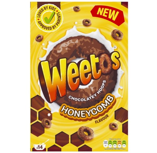 Przejdź do produktu Weetos Chocolatey Wheat Hoops Honeycomb Flavour 420g