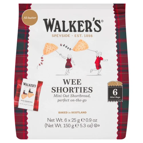 Przejdź do produktu Walker's Shortbread Wee Shorties Mini Oat Shortbread 6 x 25g 