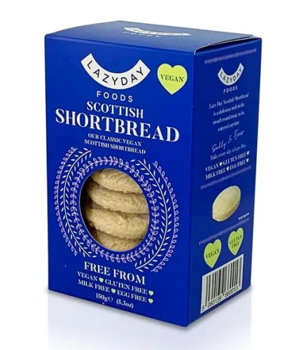 Przejdź do produktu Lazy Day Scottish Vegan Shortbread Free From Gluten, Milk and Egg  150g