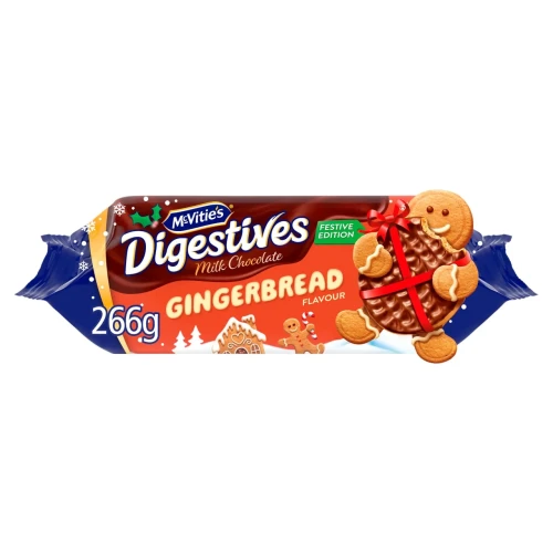 Go to product McVitie's Gingerbread Milk Chocolate Digestive Biscuits 266g