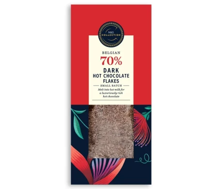 M&S Belgian Dark Hot Chocolate Flakes 2.webp
