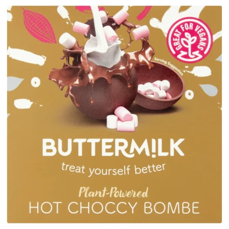 Buttermilk Plant Powered Vegan Gluten & Dairy Free Hot Choccy Bombe 57g.webp