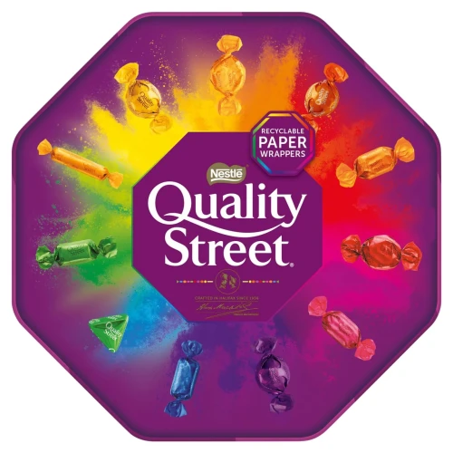 Przejdź do produktu Quality Street Assorted Milk & Dark Chocolates & Toffees Tub 550g