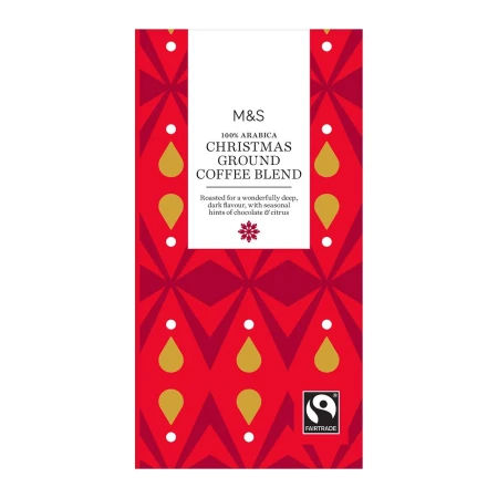 Marks & Spencer Fairtrade Christmas GROUND Coffee Blend 227g.webp