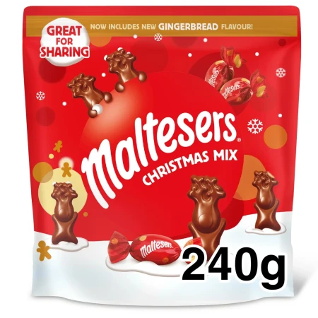 Maltesers Christmas Mix, Mint Chocolate & Milk Chocolate Selection Pouch 240.webp