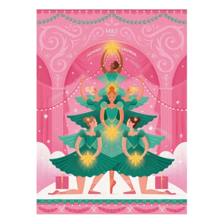Marks & Spencer Ballerina Milk Chocolate Advent Calendar 80g.webp