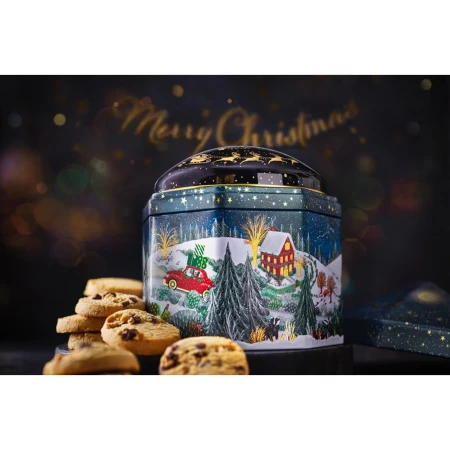 Marks & Spencer Festive Magic Musical & Light Up Projector All Butter Shortbread Selection Tin 350g 2.webp