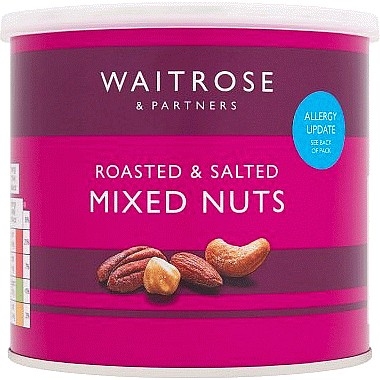 Przejdź do produktu Waitrose Roasted & Salted Mixed Nuts Can 300g