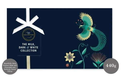 Przejdź do produktu Marks & Spencer Collection The Milk, Dark & White Hand Finished Chocolates Selection 440g