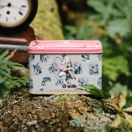 New English Teas Alice in Wonderland Tea Caddy in Pink with 40 English Afternoon Teabags 4.jpg