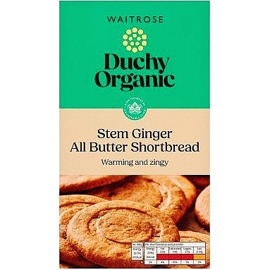 Przejdź do produktu Duchy Originals organic stem ginger all butter shortbread 150g