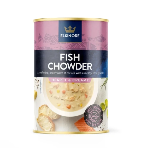 Przejdź do produktu Elsinore Hearty & Creamy Fish Chowder with Vegetables 400g