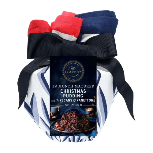 Przejdź do produktu Marks & Spencer Collection 12 Months Matured Christmas Pudding with Pecans  & Panettone 907g
