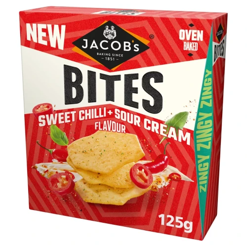 Przejdź do produktu Jacob's Bites Sweet Chilli & Sour Cream Baked Crackers 125g