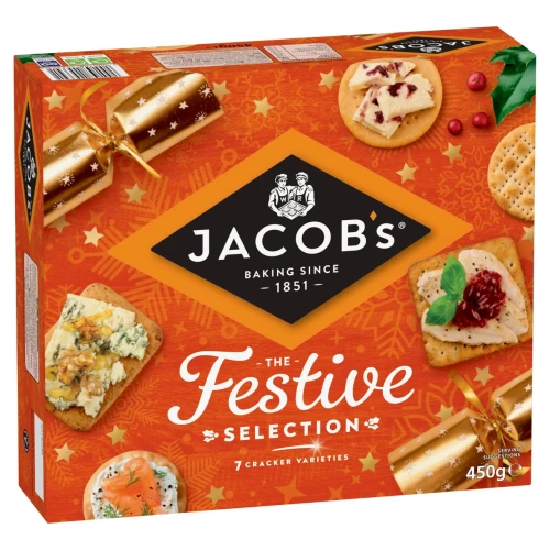 Przejdź do produktu Jacob's The Festive Selection 7 Cracker Varieties 450g
