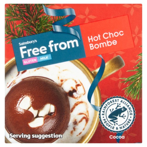 Przejdź do produktu Sainsbury's Free From Gluten & Milk Hot Choc Bombe with Vegan Marshmalows 40g