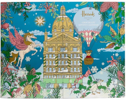 Przejdź do produktu Harrods Chocolate Advent Calendar - Assortment of Milk & White Chocolates 210g