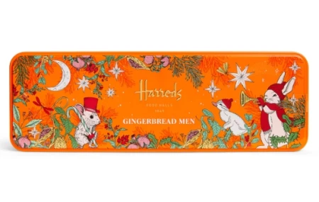 Harrods Lightly Spiced and Perfectly Crisp Gingerbread Men Biscuits Tin 300g 1.jpg