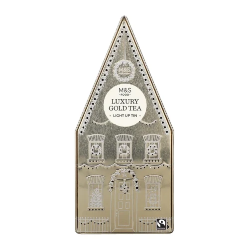 Przejdź do produktu Marks & Spencer Luxury Gold Tea 40 Tea Bags Light Up Tin 