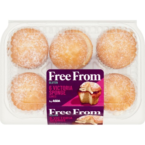Przejdź do produktu ASDA Free From GLUTEN 6 Victoria Sponge Cakes