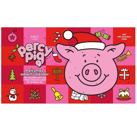 Marks & Spencer Percy Pig Milk Chocolate & Sweets Advent Calendar 250g 2.webp