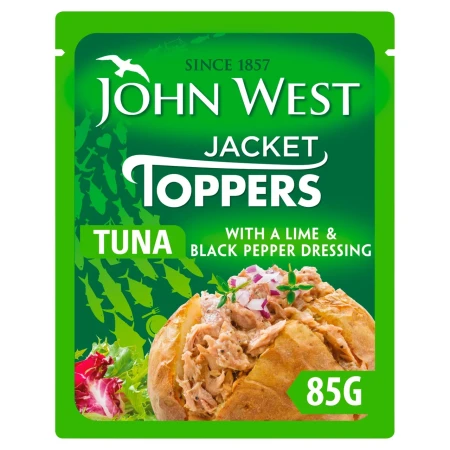 John West Jacket Toppers Tuna With a Lime & Black Pepper Dressing 85g 2.webp