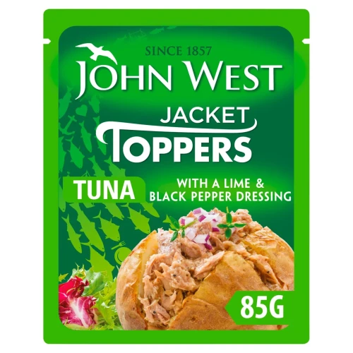 Przejdź do produktu John West Jacket Toppers Tuna With a Lime & Black Pepper Dressing 85g