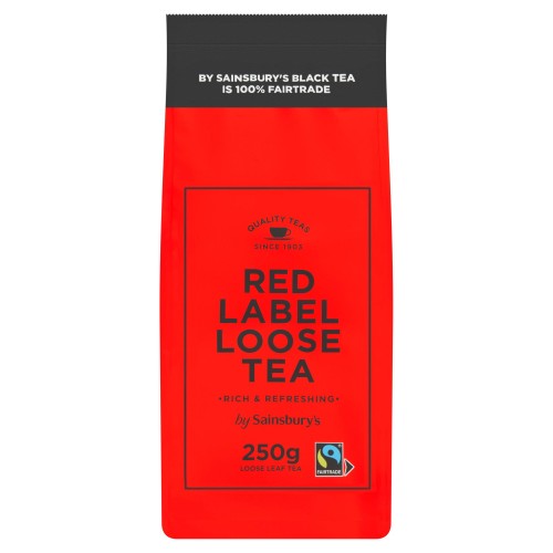 Przejdź do produktu Sainsbury's Red Label Fairtrade Loose Leaf Black Tea 250g