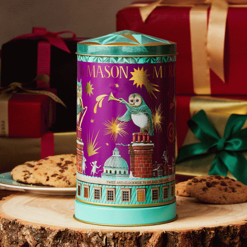 Przejdź do produktu Fortnum & Mason Christmas Mini Merry Go Round Musical Chocolate & Caramel Shortbread Biscuit Tin 130g