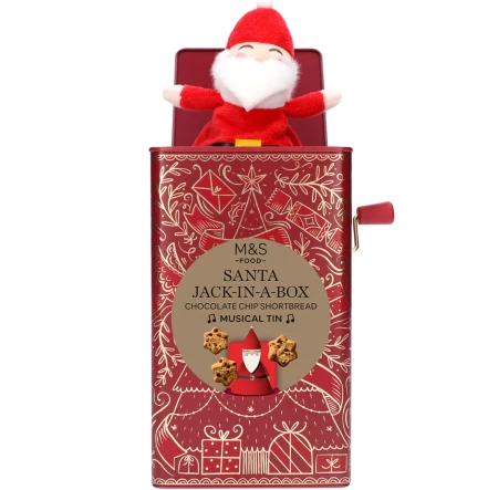 M&S Santa Jack In A Box Biscuit Tin 5.webp