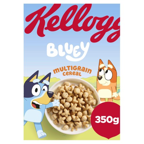 Przejdź do produktu Kellogg's Bluey Toffee Flavour Rice, Wholegrain Oat & Maize Breakfast Cereal 350g