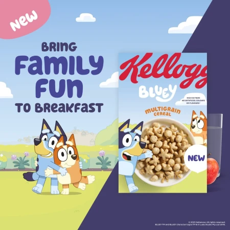 Kellogg's Bluey Toffee Flavour Rice, Wholegrain Oat & Maize Breakfast Cereal 350g.webp