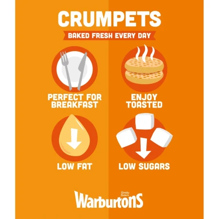 Warburtons Crumpets 9 PER PACK 4.webp