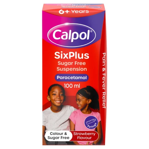 Przejdź do produktu Calpol SixPlus Sugar Free Oral Suspension Pain & Fever Relief Strawberry 6+ Years