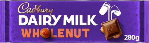 Przejdź do produktu Cadbury Dairy Milk Wholenut Chocolate Bar 280g