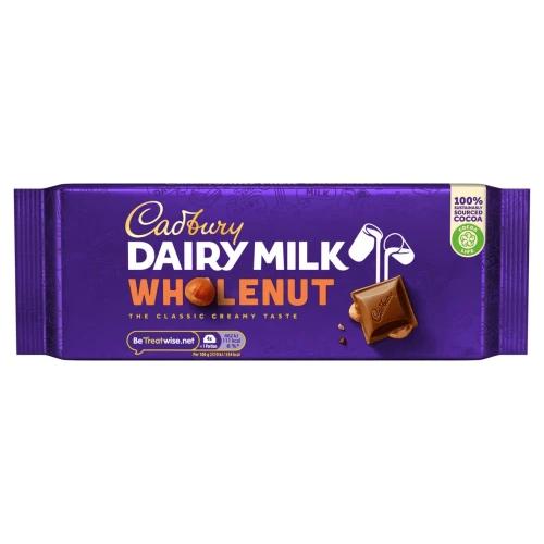 Przejdź do produktu Cadbury Dairy Milk Wholenut Chocolate Bar 180g