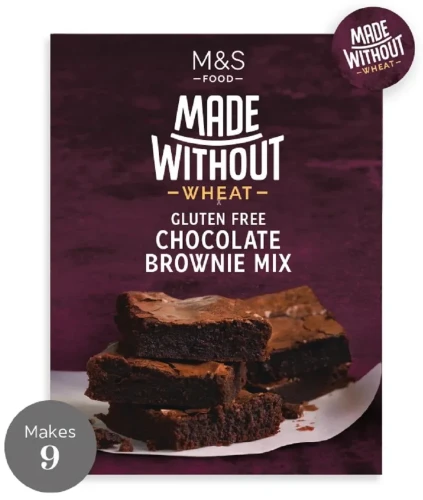 Przejdź do produktu Marks & Spencer MADE WITHOUT WHEAT GLUTEN FREE Dark Chocolate Brownie Mix 400g